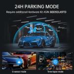 Veement 4K Rear View Mirror Camera, 10'' 4K Mirror Dash Cam with 1080P Backup Camera, Dash Cam Front and Rear for Car with Voice Control, 24H Parking Mode, Night Vision, 32GB SD Card Included