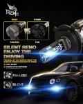 RENO H4 Bulb, H4 9003 Fog Lights Bulb, 9003 H4 Light Bulbs Fanless In Line HB2 Car Fog Bulb Plug and Play, Pack of 2