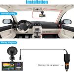 Dual Dash Camera for Car Front and Inside Dash Cam Car Security Video Recorder with Audio 1080P Vehicle Cam Plug and Play, WDR, Night Vision, G-Sensor Auto Lock, 2 Inch Screen