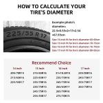 16 Inch Spare Tire Cover Weatherproof Sun Protection Wheel Tire Cover Universal Fit Trailers RV SUV Truck Camper Travel Compass