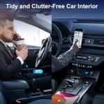 78W Car Charger USB C for Samsung Galaxy A17 A16 5G A36 Z Fold7 Z Flip7 FE A26 S25 Ultra, 3FT Built-in Coiled Type C Cable USBC & USB-A Super Fast Charging Car Phone Charger Cigarette Lighter Adapter