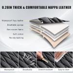 WELLDO Car Seat Covers Full Set, Leather Seat Covers for Cars, Car Seat Protector Waterproof, Non-Slip Car Interior Covers Full Set Universal Automotive Seat Covers for Most Cars SUVs, Black