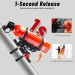 Car Fire Extinguisher Mount Holder - Quick Release Fire Extinguisher Bracket for Jeep Wrangler JT, TJ, JL, JKU, UTV, Polaris RZR, Ranger, Can-Am X3, Yamaha, ATV, Tractor – Corrosion-Resistant