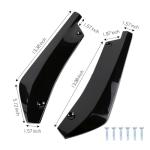 Wuyaoyao 2PCS Car Rear Bumper Diffuser Spoilers, Anti-Collision Front Bumper Lip Protector, Rear Bumper Guard Diffuser Splitter, Bumper Side Skirt Lip Body Kit, Exterior Car Decoration