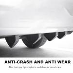 KVAEY 4-Piece Car Spoiler Wing Diffusers, Universal Bumper Lip Splitters for Vehicles (Black)