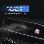 Air Jungles Honey Peach Scent Car Air Freshener Clip, 6 Vent Clips, 4ml Each, Long Lasting Air Freshener, Up to 180 Days Car Refresher Odor Eliminator