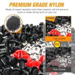 GOOACC 941Pcs Car Retainer Clips and Auto Body Fasteners Assortment-30 Most Popular Sizes Nylon Bumper Fender Rivets with 10 Cable Ties for Ford GM Toyota Honda Chrysler Benz Nissan, etc.
