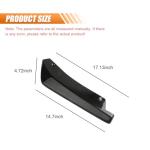DUSCOKE 2PCS Rear Bumper Lip Splitter Canard Diffuser Spoilers, Car Side Fenders Skirt Spoiler Splitter Front Bumper Lip Protector Body Kit, Universal Anti-Crash Car Exterior Decorations (Black)