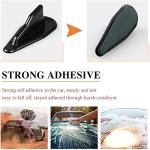 RULLINE 10pcs/Set Diffuser Shark Fin Kit Compatible with Spoiler Roof Wing Air Vortex Generator Black