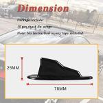 RULLINE 10pcs/Set Diffuser Shark Fin Kit Compatible with Spoiler Roof Wing Air Vortex Generator Black