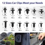 JNLK 352pcs Trim Removal Tool, Pry Tool, Door Panel Removal Tool Kit, Clip Tool, Fasteners Removal Tool with Car Retainer Body Clips Set, Blue