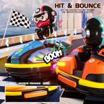 Eohemeral 2 Pack RC Cars Toys for Toddlers|Remote Control Bumper Cars Toys with Music & Light & Spray for Kids|Birthday Gift for 3 4 5 6 7 8 Year Old Boys