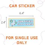 YJ PREMIUMS 10PC Funny Car Bumper Stickers | Waterproof Auto Bumpers Sticker Decals for Cars Fun Cute Joke Hilarious Gag Humor Im Sorry Let Me Merge Honk Certified Silly Goose for Adults Gifts