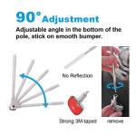 2-Pack Car Bumper Corner Antenna Pole Adjust Driving Parking Marker Protector for Green Hand in Driving Fit Universal Car Hypersonic