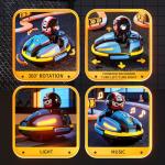 Eohemeral 2 Pack RC Cars Toys for Toddlers|Remote Control Bumper Cars Toys with Music & Light & Spray for Kids|Birthday Gift for 3 4 5 6 7 8 Year Old Boys