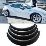 DREAMOTOR 4PCS Universal Fender Flares, 31.5 inch Length Fender Flares Wheel Arches, Car Flexible Wide Body Kit Compatible with Dodge Charger Ford Ranger Scion TC Honda Civic Accord Toyota Corolla