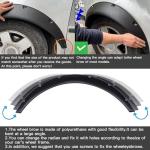 DREAMOTOR 4PCS Universal Fender Flares, 31.5 inch Length Fender Flares Wheel Arches, Car Flexible Wide Body Kit Compatible with Dodge Charger Ford Ranger Scion TC Honda Civic Accord Toyota Corolla