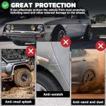 DREAMOTOR 4PCS Universal Fender Flares, 31.5 inch Length Fender Flares Wheel Arches, Car Flexible Wide Body Kit Compatible with Dodge Charger Ford Ranger Scion TC Honda Civic Accord Toyota Corolla