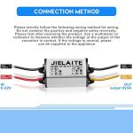 2 Pieces 12v to 5v Volt Converter Waterproof Dc to Dc Buck Converter Accept 8v - 22v Inputs Voltage Regulators 3a 15w Volt Module for Car Truck Boat Solar System