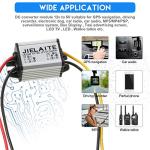 2 Pieces 12v to 5v Volt Converter Waterproof Dc to Dc Buck Converter Accept 8v - 22v Inputs Voltage Regulators 3a 15w Volt Module for Car Truck Boat Solar System