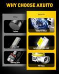 AUXITO 9005/HB3 H11/H9/H8 Fog Light, 62000LM 900% Brighter H8 H9 HB3 Bulbs Combo 5 Mins Install, Plug-N-Play, IP68 Waterproof, Pack of 4