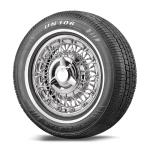 Set of 4 (FOUR) Travelstar UN106 All Season 18mm White Wall Radial Passenger Car Tire - 205/75R14 95S + Road Hazard Warranty Included 205/75/14 (Tire Only)