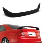 SCITOO Rear Spoiler Wing Fits for 2001-2005 for Honda Civic Coupe Matte Black Rear Trunk Spoiler Wing with 3rd Brake Light