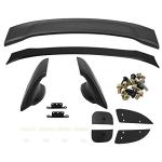 Trunk Spoiler Compatible with 2012-2015 Honda Civic, Unpainted ABS Car Exterior Trunk Spoiler Rear Wing Tail Lid by IKON MOTORSPORTS, 2013 2014