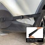 Universal Car Bumper Protector Guard, Rear Bumper Protector for Cars ONLY, Black Rear Bumper Guard 72" x 8.07" x 0.4"