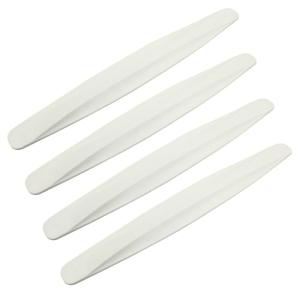 Jiozermi 4PCS Anti-Collision Patch Bumper Guard Strip Scratch-Resistant Bumper Protector Trim Bumper Protector Strip Universal for Cars SUVs Trucks（White）