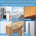 Anti-Collision Bumper Guard Protector Clear Strips, Adhesive Bumpers for Furniture, Cabinets & Wall Protector, Universal Car Door Edge Guards, Reusable Transparent Airbag Cushioning, 4PCS