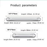 Anti-Collision Bumper Guard Protector Clear Strips, Adhesive Bumpers for Furniture, Cabinets & Wall Protector, Universal Car Door Edge Guards, Reusable Transparent Airbag Cushioning, 4PCS