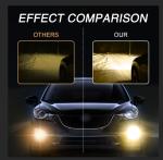 awlbed 2 PCS Car Halogen Fog Light Bulb, 12V 55W Waterproof Glass Vehicle Spotlights Replacements, Universal Automotive High Beam Lighting Accessories for Truck SUV Car (Warm White Light #H11)