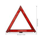 Healvian Warning Triangle, 3pcs Foldable Safety Triangle Triple Warning Kit Warning Triangle Reflector Roadside Hazard Sign Triangle Symbol for Emergency Car