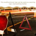 Healvian Warning Triangle, 3pcs Foldable Safety Triangle Triple Warning Kit Warning Triangle Reflector Roadside Hazard Sign Triangle Symbol for Emergency Car