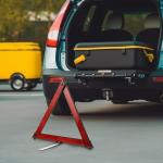 Healvian Warning Triangle, 3pcs Foldable Safety Triangle Triple Warning Kit Warning Triangle Reflector Roadside Hazard Sign Triangle Symbol for Emergency Car