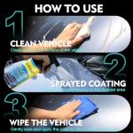 Gartiage Quick Effect Coating Agent for Car, Car Coating Spray, Car Wax Ceramic Coating Spray, Spray Wax for Cars (1PCS)