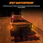 inhtgeas Wireless Trailer Lights Magnetic - Dual Function Magnetic Tow Light with Strobe Lights Reverse Light 2-IN-1 Towing Lights Kit for Trucks, Boat, RV, Vehicle, Caravan