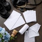 Hillsuren 30 Pcs 100% Cotton Shoe Polish Cloth for Leather, Polish Fabric for Buffing Boots and Leather Products, Cleaning Cloth for Furniture and Car 20 Inch x 5 Inch