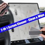 COSLAKE for Tesla Interior Cleaner Kit 9PCS, Foam Seat Cleaner Safe for Tesla Black & White Vegan Leather, with Screen Cleaner, Plastic Restorer, Car Detailing Kit for Model Y/3/S/X Accessories