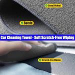 COSLAKE for Tesla Interior Cleaner Kit 9PCS, Foam Seat Cleaner Safe for Tesla Black & White Vegan Leather, with Screen Cleaner, Plastic Restorer, Car Detailing Kit for Model Y/3/S/X Accessories