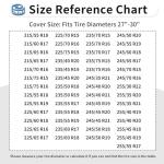 OutdoorLines Outdoor Waterproof RV Tire Covers Dual Axle Cover - 2 Packs RV Wheel Covers Fit 27"-30" Diameter Double Wheels, Anti-UV Black Tire Covers for Trailers Camper Trucks Cars Jeeps Vans