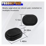 16PCS Car Door Shock Absorber, Silicone Anti-Collision Side Door Protection Sticker, Self Adhesive Car Slam Stopper Bumper Protector, Auto Soundproof Crash Pad for SUV Truck