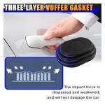 16PCS Car Door Shock Absorber, Silicone Anti-Collision Side Door Protection Sticker, Self Adhesive Car Slam Stopper Bumper Protector, Auto Soundproof Crash Pad for SUV Truck