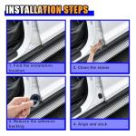 16PCS Car Door Shock Absorber, Silicone Anti-Collision Side Door Protection Sticker, Self Adhesive Car Slam Stopper Bumper Protector, Auto Soundproof Crash Pad for SUV Truck