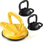 Car Dent Puller 3 Pack Dent Puller Powerful Car Dent Removal Kit Suction Cup Dent Puller for Car Dent Repair Dent Remover Tool for Car Body,Tiles Lifting,Objects Moving,Screen (Yellow+Black)
