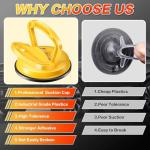 Car Dent Puller 3 Pack Dent Puller Powerful Car Dent Removal Kit Suction Cup Dent Puller for Car Dent Repair Dent Remover Tool for Car Body,Tiles Lifting,Objects Moving,Screen (Yellow+Black)