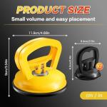 Car Dent Puller 3 Pack Dent Puller Powerful Car Dent Removal Kit Suction Cup Dent Puller for Car Dent Repair Dent Remover Tool for Car Body,Tiles Lifting,Objects Moving,Screen (Yellow+Black)
