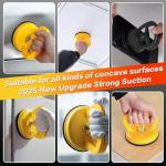 Car Dent Puller 3 Pack Dent Puller Powerful Car Dent Removal Kit Suction Cup Dent Puller for Car Dent Repair Dent Remover Tool for Car Body,Tiles Lifting,Objects Moving,Screen (Yellow+Black)