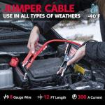 Car Emergency Kit with Portable Air Compressor, First Aid Kit, Jumper Cables, Roadside Safety Emergency Tool Kit for Women, Men, Teen